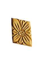Load image into Gallery viewer, 1940s Dark Cream Carved Bakelite Flower Dress Clip
