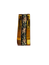 Load image into Gallery viewer, 1940s Apple Juice Bakelite and Petit Poine Chunky Dress Clip
