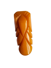 Load image into Gallery viewer, 1940s Chunky Egg Yolk Bakelite Dress Clip
