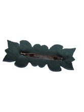 Load image into Gallery viewer, 1940s Dusky Blue Carved Marbled Galalith Flower Brooch
