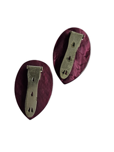 1930s/1940s Cadbury Purple Galalith Dress Clips