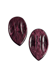 1930s/1940s Cadbury Purple Galalith Dress Clips