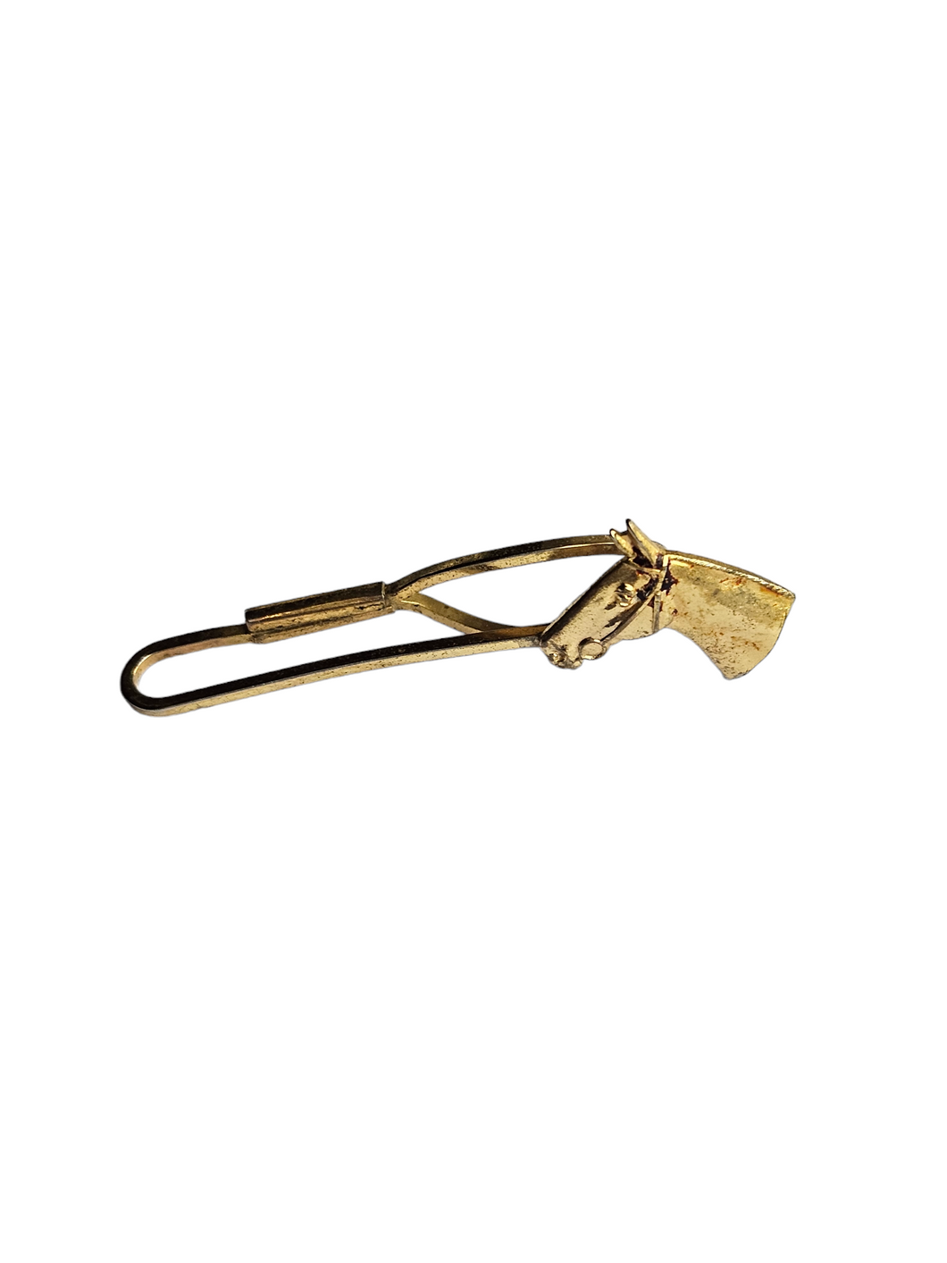 1930s Deco Gold Tone Horse Tie Pin