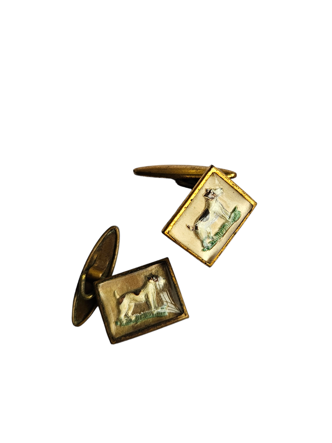 1930s Art Deco Dog Cufflinks