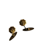Load image into Gallery viewer, 1930s Deco Gold Tone Hexagonal Cufflinks
