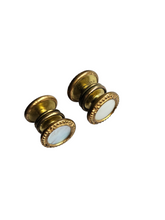 Load image into Gallery viewer, 1930s Deco Mop and Gold Tone Cufflinks
