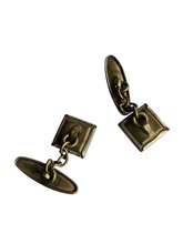 Load image into Gallery viewer, 1930s Deco Silver Tone and MOP Cufflinks
