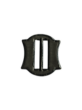 Load image into Gallery viewer, 1930s Deco Black Speckled Celluloid Buckle
