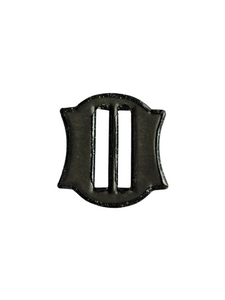 1930s Deco Black Speckled Celluloid Buckle
