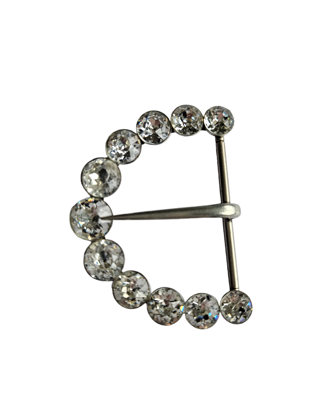 1930s Art Deco Chunky Glass Buckle