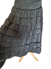 Load image into Gallery viewer, 1950s Black Taffeta Dress With Layers
