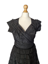 Load image into Gallery viewer, 1950s Black Taffeta Dress With Layers
