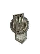 Load image into Gallery viewer, 1930s Art Deco Silvered and Glass Dress Clip
