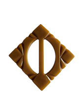 Load image into Gallery viewer, 1940s Chunky Olive Green/Brown Bakelite Buckle
