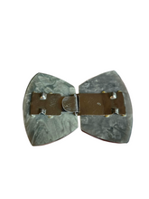 Load image into Gallery viewer, 1930s Deco Grey Marbled Galalith Buckle
