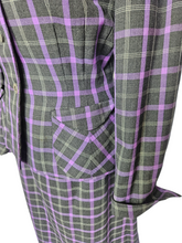 Load image into Gallery viewer, 1940s Purple and Black Check Suit
