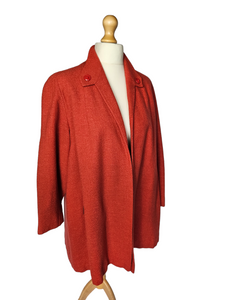 1940s Orangey Red Swing Jacket