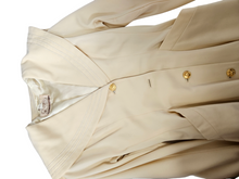 Load image into Gallery viewer, 1940s Cream Sailor Coat With Nautical Collar Back  and Buttons
