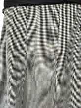 Load image into Gallery viewer, 1940s Black and White Check Rayon Dress

