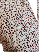 Load image into Gallery viewer, 1940s Rare Red, White and Blue French Flag Dress
