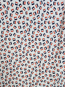 1940s Rare Red, White and Blue French Flag Dress