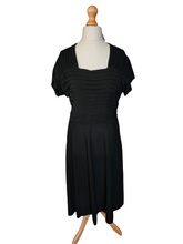 Load image into Gallery viewer, 1940s Black Layered Cocktail Dress
