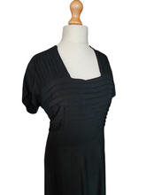 Load image into Gallery viewer, 1940s Black Layered Cocktail Dress
