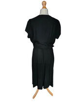 Load image into Gallery viewer, 1940s Black Layered Cocktail Dress
