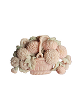 Load image into Gallery viewer, 1940s Chunky Celluloid Flower Basket Brooch
