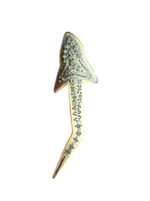 Load image into Gallery viewer, 1920s/1930s Deco Celluloid Rhinestone Stingray? Flash Pin
