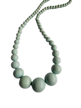 Load image into Gallery viewer, 1940s Duck Egg Blue Celluloid Necklace
