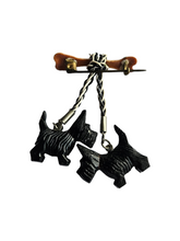 Load image into Gallery viewer, 1940s Celluloid Dangly Dog Brooch
