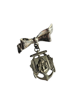 Load image into Gallery viewer, 1940s World War Two USN Sterling Silver Sweetheart Brooch
