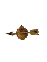 Load image into Gallery viewer, 1940s World War Two Royal Engineers Arrow Sweetheart Brooch
