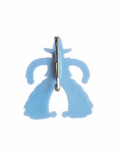 Load image into Gallery viewer, 1940s Celluloid Blue Cowboy Brooch
