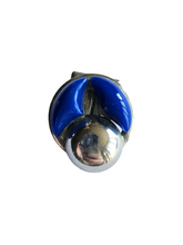 Load image into Gallery viewer, 1930s Art Deco Blue and Silvered Dress Clip
