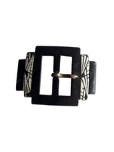 Load image into Gallery viewer, 1930s Black Celluloid Buckle
