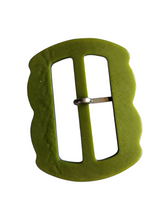 Load image into Gallery viewer, 1940s Green Plastic Buckle
