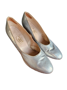 1920s Silver Court Shoes