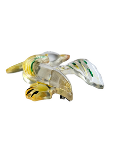 1940s Huge Chunky Lucite Pelican Brooch