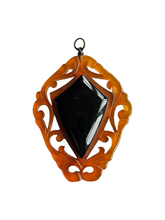 Load image into Gallery viewer, 1930s Celluloid Egyptian Revival Drop/Pendant

