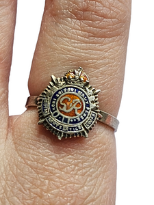 1940s World War Two Rare Royal Army Service Corps RASC Sweetheart Ring