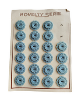 Load image into Gallery viewer, 1940s Duck Egg Blue Carded Buttons
