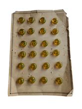 Load image into Gallery viewer, 1940s Deadstock Carded Apple Juice Lucite Buttons
