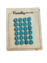 Load image into Gallery viewer, 1940s Deadstock Small Pale Blue Carded Buttons
