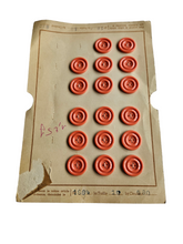 Load image into Gallery viewer, 1940s Deadstock Peach Carded Buttons
