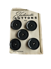 Load image into Gallery viewer, 1940s Deadstock Carded Grey Buttons
