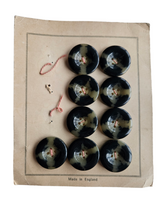 Load image into Gallery viewer, 1940s Deadstock Carded Torty Effect Buttons
