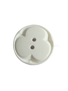 1940s White Plastic Buttons