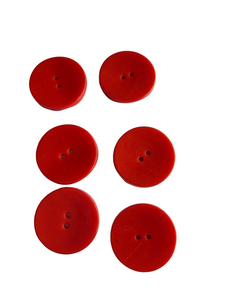 1940s Red Plastic Buttons